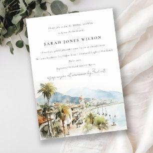 Santa Marta Colombia Landscape Bridal Shower Invitation