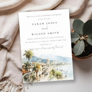 Santa Marta Colombia Landscape Wedding Anniversary Invitation