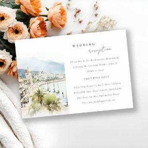 Santa Marta Colombia Landscape Wedding Reception Enclosure Card