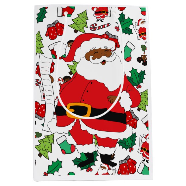 Santa Medium Gift Bag (Front)