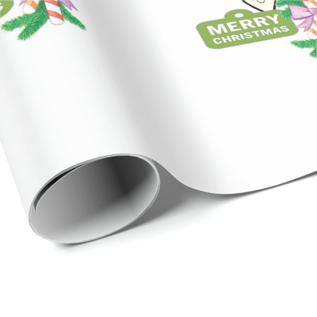 Santa Merry Christmas 2021Wrapping Paper (Roll Corner)