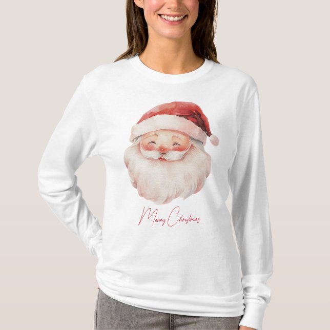 Santa Merry Christmas  T-Shirt (Front)