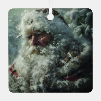Santa Metal Tree Decoration