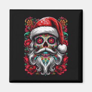 Santa Mexico Calavera Christmas  Magnet