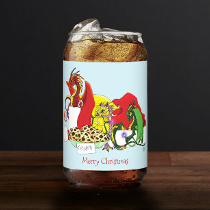 Santa Milk Cookies Dragons Can Glass