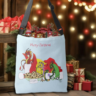 Santa Milk Cookies Dragons Crossbody Bag