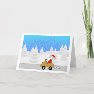Santa Mobile - italian Holiday Card