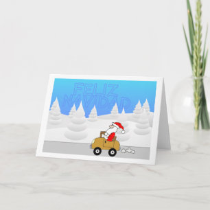 Santa Mobile - spanish Holiday Card