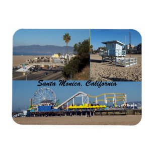 Santa Monica Beach California Magnet