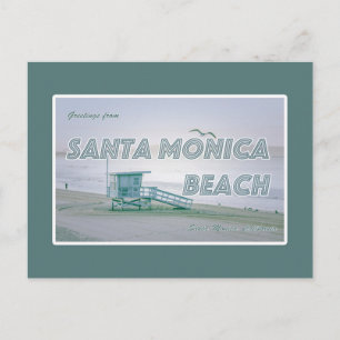 Santa Monica Beach, California Postcard