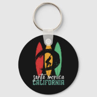 Santa Monica Beach California Retro Surfing