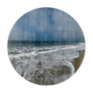 Santa Monica Beach in the fall. Cutting Board