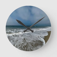 Santa Monica Beach in the fall.