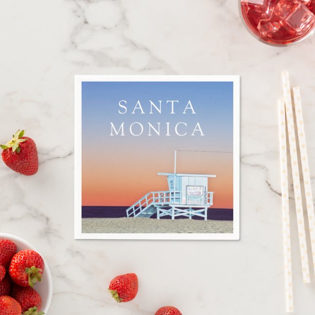 Santa Monica Beach | Los Angeles, California Napkin (Insitu)