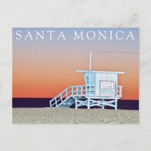 Santa Monica Beach Los Angeles, California Postcard