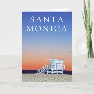 Santa Monica Beach   Los Angeles, California Thank You Card