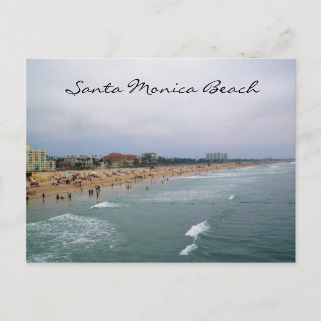 SANTA MONICA BEACH post card (Front)