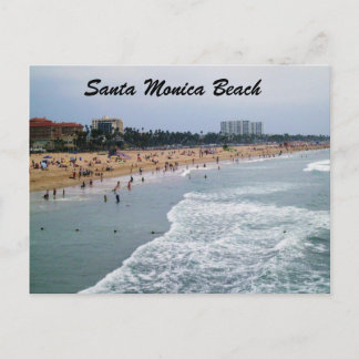 SANTA MONICA BEACH postcard