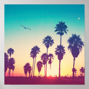 Santa Monica Beach Poster