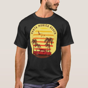 Santa Monica Beach Surfing T-Shirt