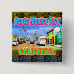"Santa Monica Blvd 2" Button