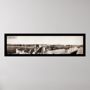 Santa Monica CA Ocean Park Photo 1914 Poster