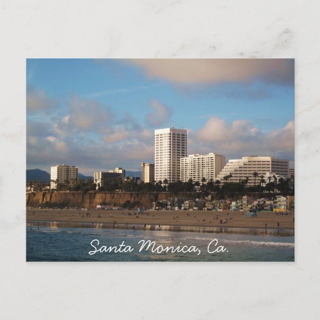 Santa Monica, Ca. Postcard (Front)