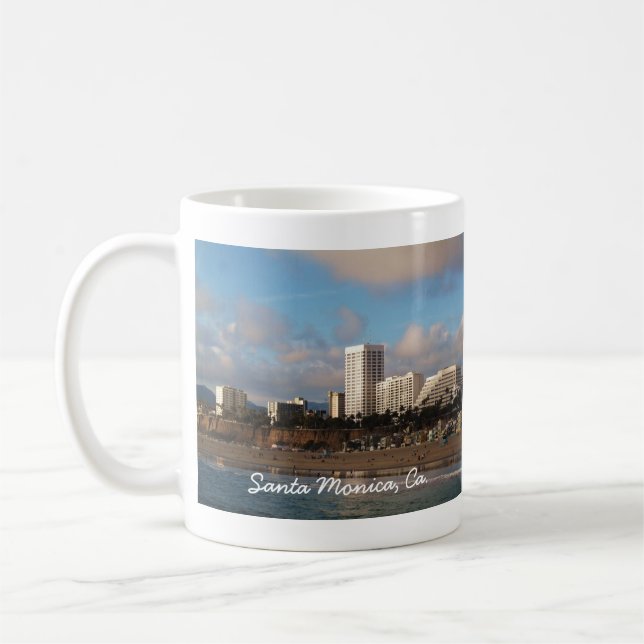 Santa Monica, Ca. Souvenir Mug (Left)