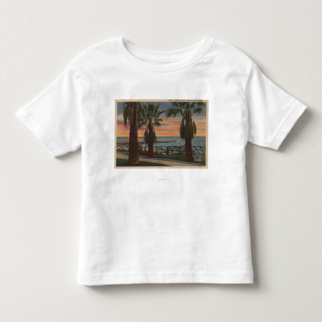 Santa Monica, CA - Yacht Harbour and Sunset View Toddler T-Shirt (Front)