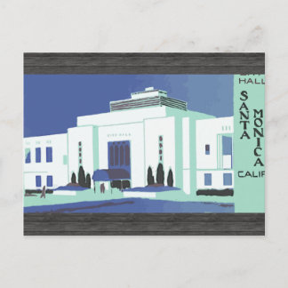 Santa Monica Calif , Vintage Postcard