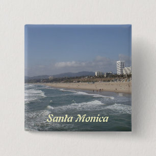 Santa Monica, California 15 Cm Square Badge