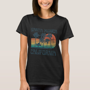 Santa Monica California Beach Summer Vacation Vint T-Shirt