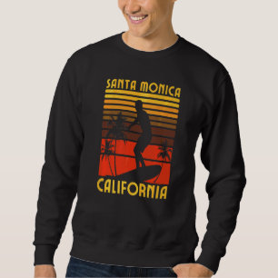 Santa Monica California Beach Surf Summer Vacation Sweatshirt