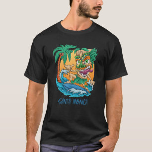 Santa Monica California Beach Vacation Trip Surfin T-Shirt
