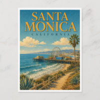 Santa Monica California Ocean Pier GeoSaga