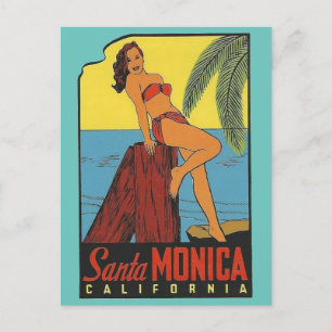 Santa Monica, California - Postcard