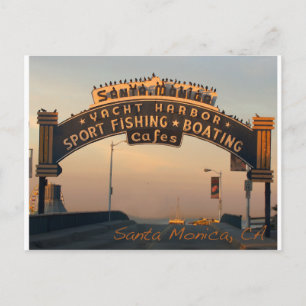 Santa Monica California Postcard
