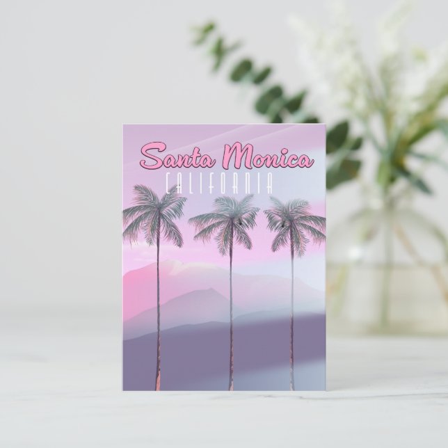 Santa Monica California Postcard (Standing Front)