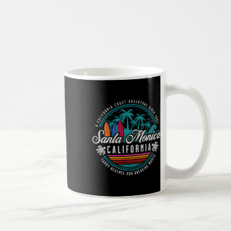 Santa Monica California Sandy Beaches Breaking Wav Coffee Mug