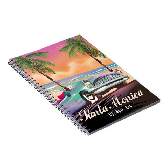 Santa Monica California USA Notebook (Right Side)