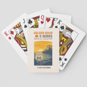 Santa Monica Centennial Pier Sunset Deck Playing Cards