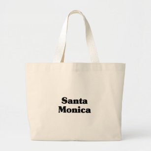 Santa Monica  Classic t shirts Large Tote Bag