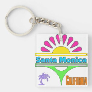 "Santa Monica Colourful 1" Keychain