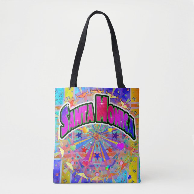 Santa Monica Cosmic Unity Tote Bag (Front)