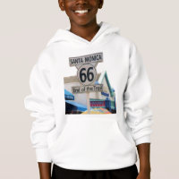 SANTA MONICA END OF THE TRAIL kids hoodie