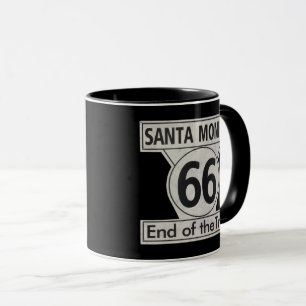 Santa Monica End of the Trail Route 66 Mug