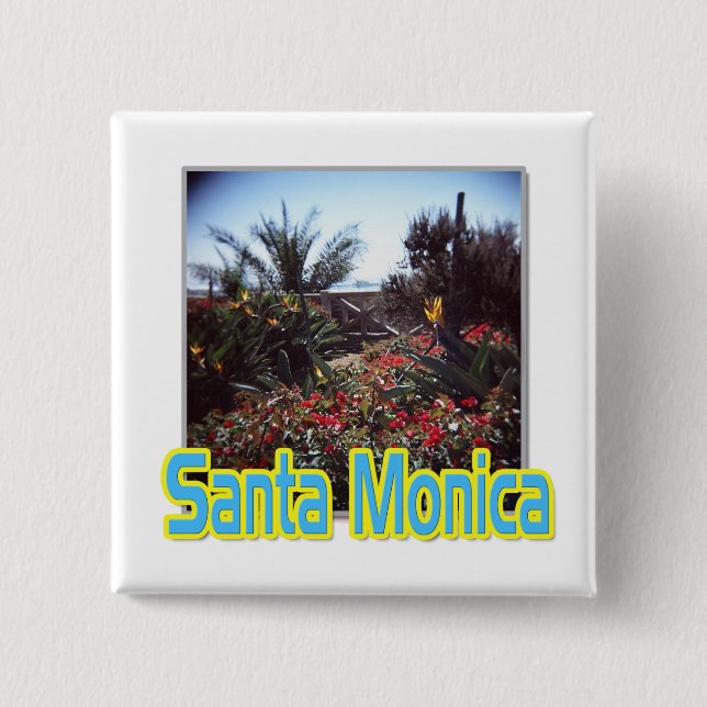 "Santa Monica Garden" Button (Front)
