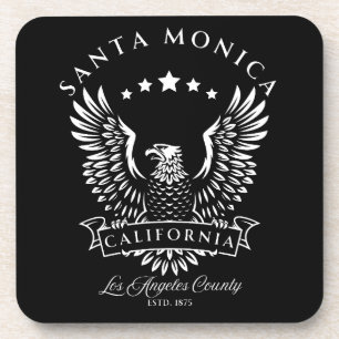 Santa Monica Los Angeles County California Vintage Coaster