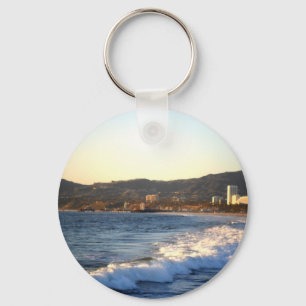 Santa Monica Pier as seen from Venice Beach Key Ring