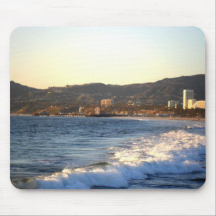 Santa Monica Pier as seen from Venice Beach Mouse Pad